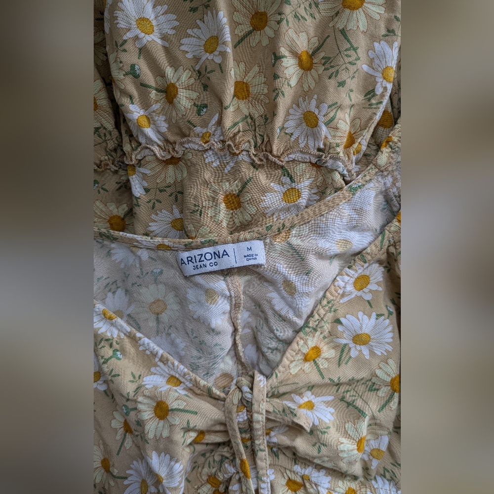 Vtg 90s/ Y2K Daisy Babydoll Mini Dress - Picture 7 of 7
